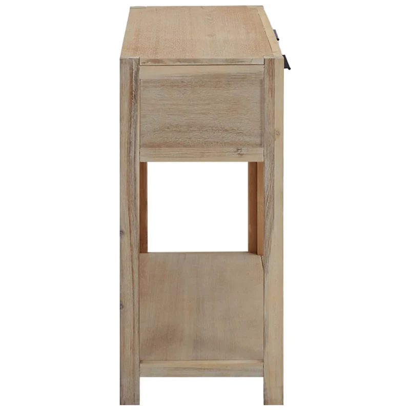 Table d'appoint console pratique avec tiroirs pour une entrée organisée 82 x 33 x 73 cm bois d'acacia massif brun DEC031578