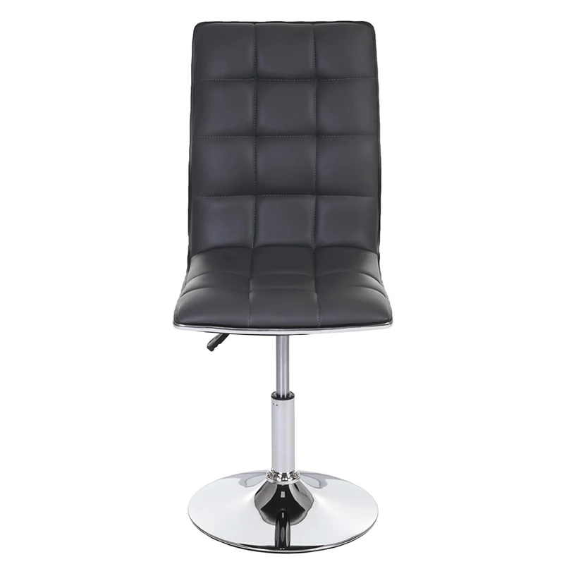 Lot de 6 chaises de salle à manger hauteur réglable en synthétique gris CDS04292