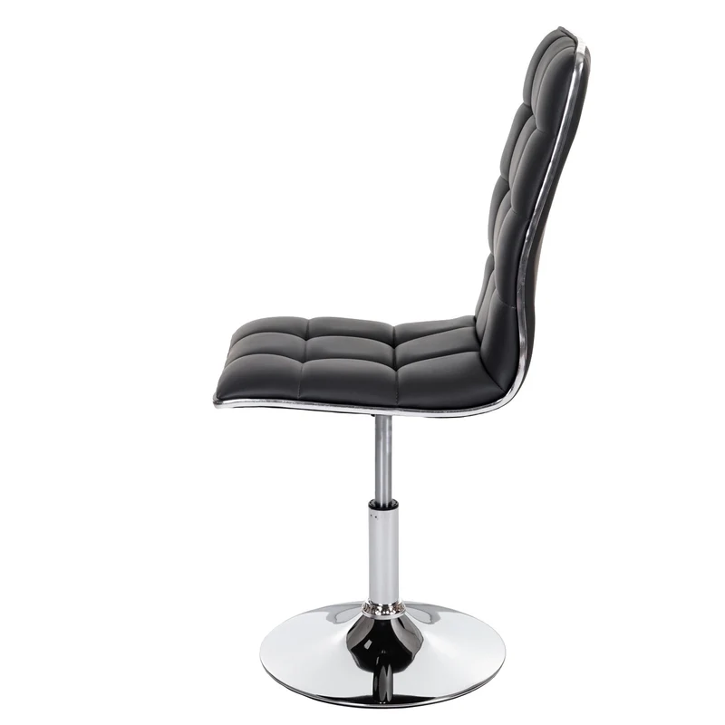 Lot de 6 chaises de salle à manger hauteur réglable en synthétique gris CDS04292
