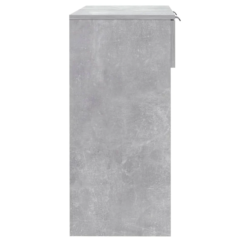 Table console d'entrée fonctionnel et stylé avec tiroirs 90 x 36 x 75 cm bois d'ingénierie couleur gris béton DEC032019