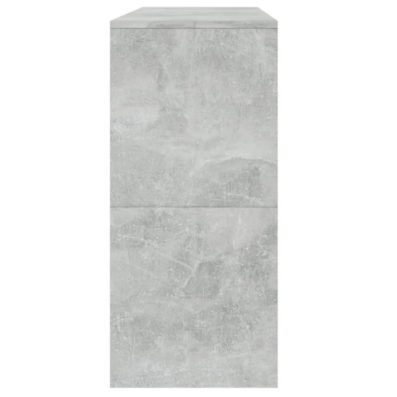 Table console d'entrée fonctionnel et stylé avec tiroirs 100 x 35 x 76,5 cm bois d'ingénierie couleur gris béton DEC032011