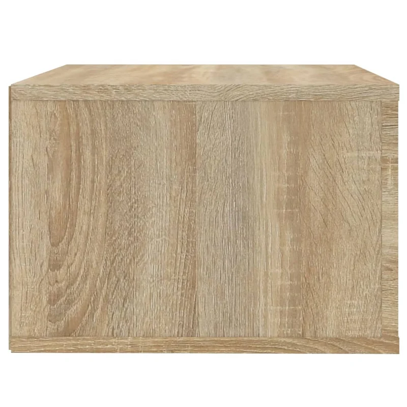Lot de 2 tables de chevet murales avec tiroir 50 x 36 x 25 cm bois d'ingénierie couleur chêne DEC036075