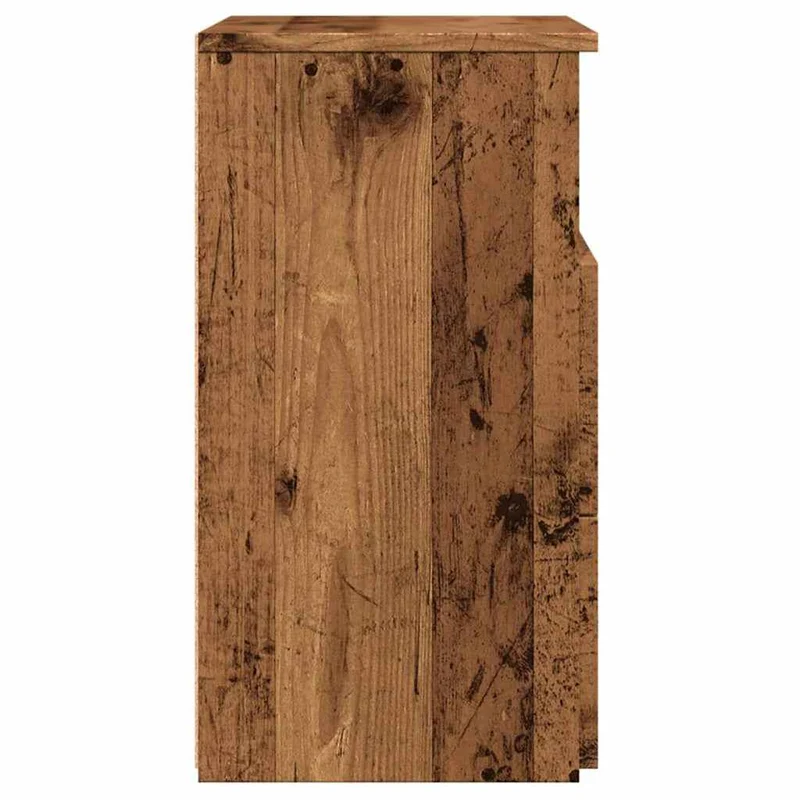Lot de 2 tables de chevet avec tiroirs 50 x 32 x 60 cm bois d'ingénierie marron DEC035779