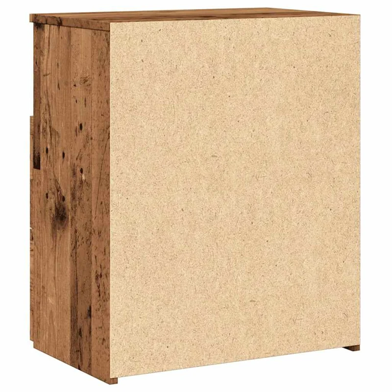 Lot de 2 tables de chevet avec tiroirs 50 x 32 x 60 cm bois d'ingénierie marron DEC035779