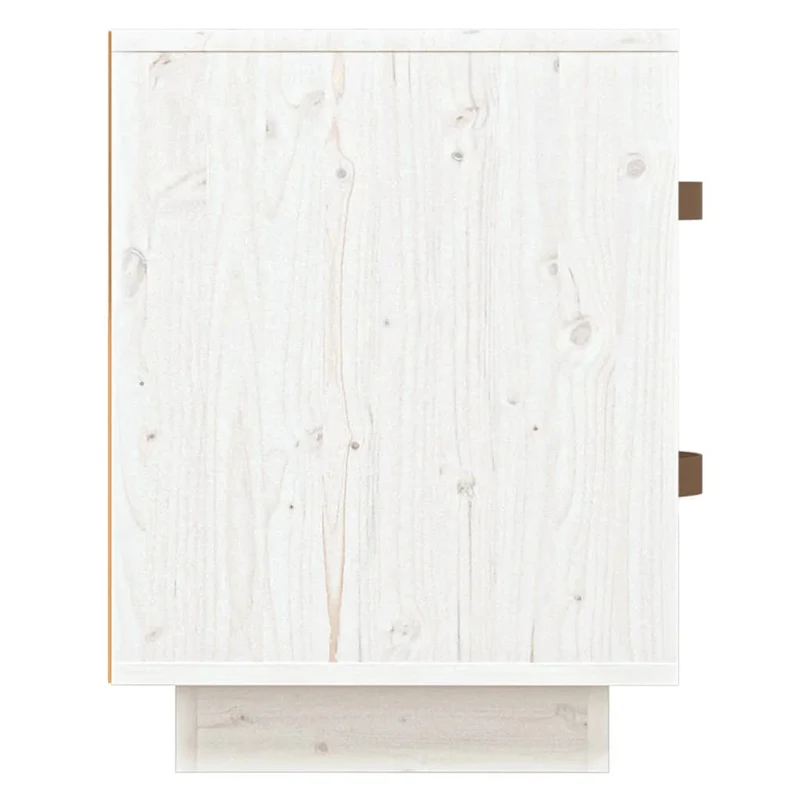 Lot de 2 tables de chevet avec deux tiroirs 40 x 34 x 45 cm bois de pin blanc DEC036216