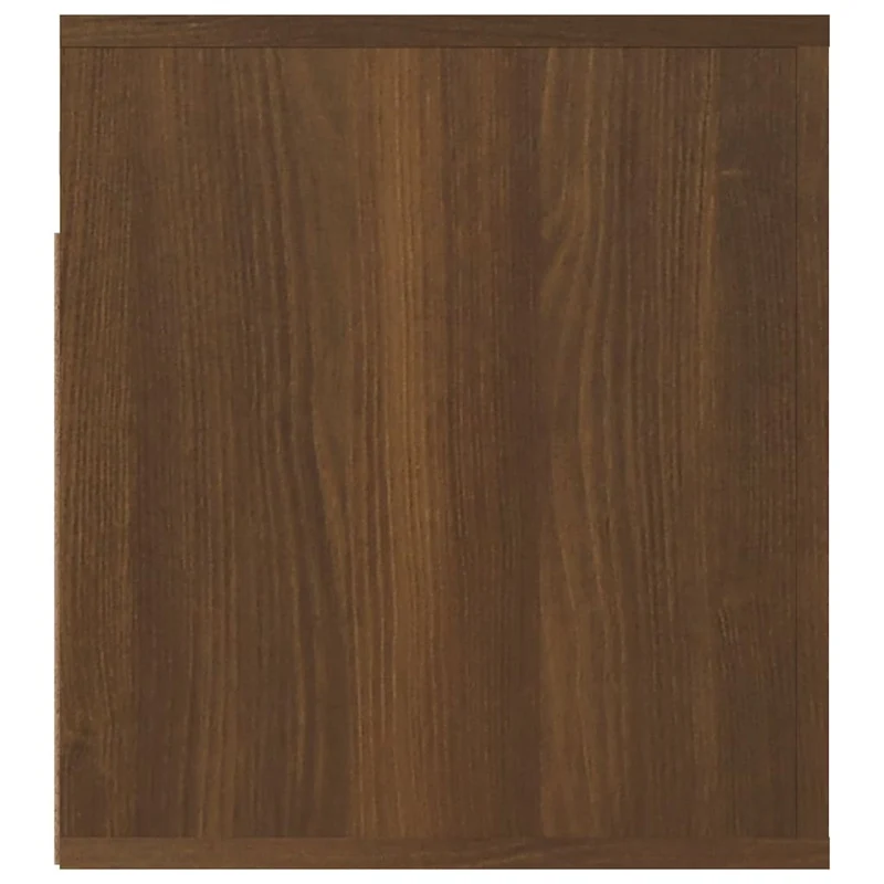 Lot de 2 tables de chevet murales avec tiroir et compartiment ouvert 50 x 36 x 40 cm bois d'ingénierie marron DEC036064