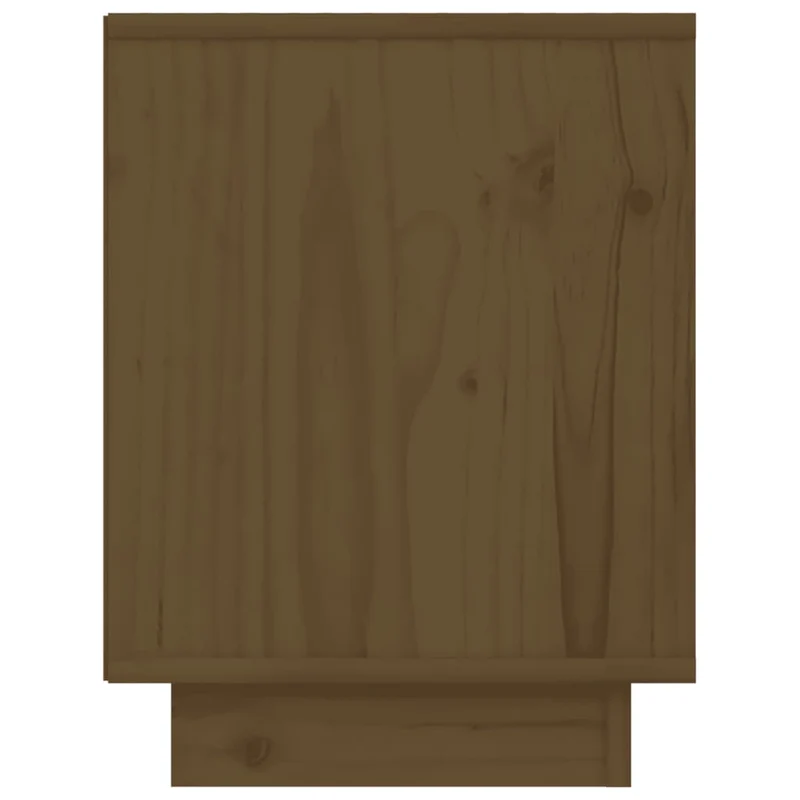 Lot de 2 tables de chevet avec compartiment ouvert 40 x 30 x 40cm bois de pin marron miel DEC035917