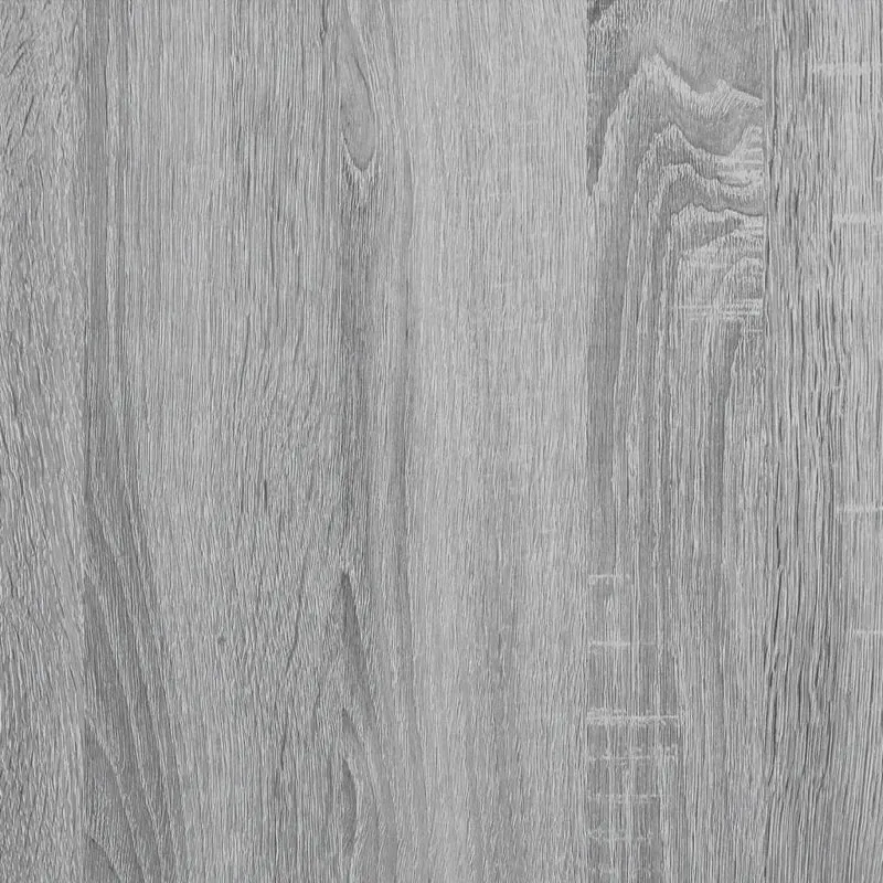 Lot de 2 tables de chevet avec deux tiroirs 40 x 41 x 40cm bois d'ingénierie gris et métal DEC035726