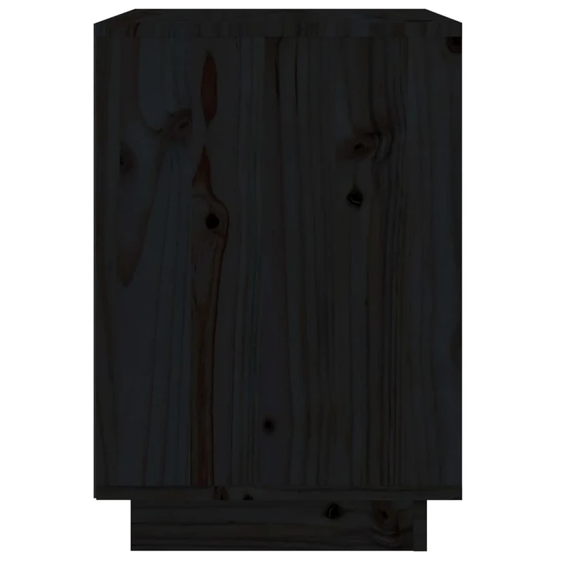 Lot de 2 tables de chevet avec deux tiroirs 40 x 35 x 50 cm bois de pin noir DEC035547