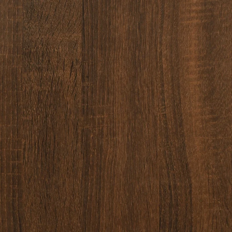Table d'appoint console pratique avec étagères de rangement 100 x 35,5 x 75 cm bois d'ingénierie maron et métal DEC031840