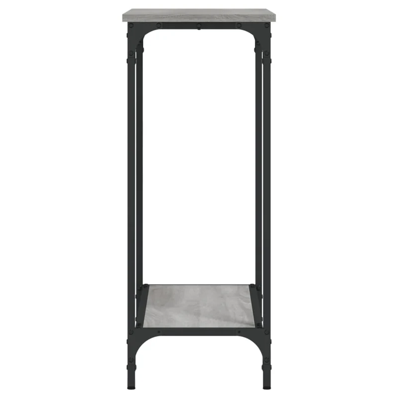 Table d'appoint console pratique pour une entrée organisée 75 x 30,5 x 75 cm bois d'ingénierie et métal DEC032239