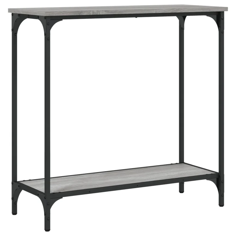 Table d'appoint console pratique pour une entrée organisée 75 x 30,5 x 75 cm bois d'ingénierie et métal DEC032239