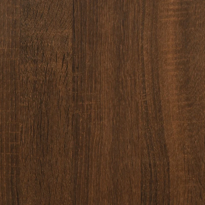 Table d'appoint console pratique avec étagère pour une entrée organisée 100 x 35,5 x 75 cm bois d'ingénierie marron et métal DEC031841