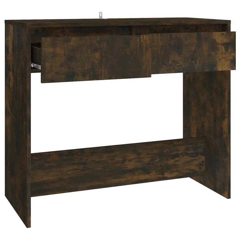 Table d'appoint console pratique avec tiroirs pour une entrée organisée 89 x 41 x 76,5 cm bois d'ingénierie marron DEC031822