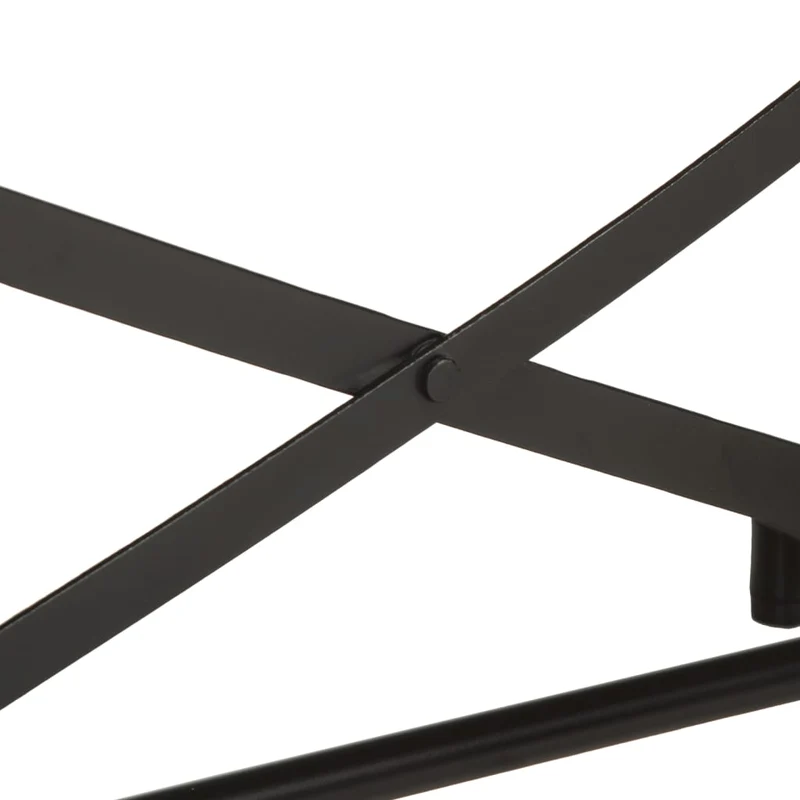 Table d'appoint console pratique avec étagère pour une entrée organisée 110 x 42 x 76 cm bois massif d'acacia et fer DEC031532