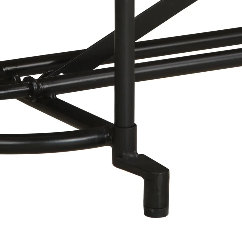 Table d'appoint console pratique avec étagère pour une entrée organisée 110 x 42 x 76 cm bois massif d'acacia et fer DEC031532