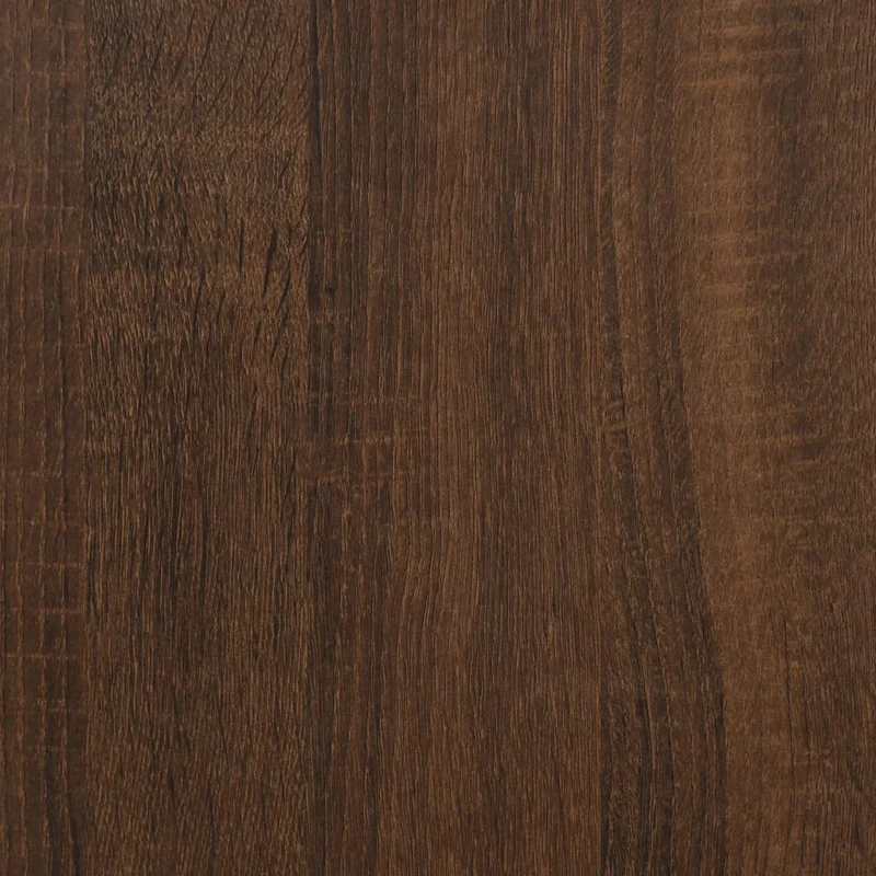 Meuble TV avec étagères 100 x 40 x 50 cm bois d'ingénierie marron et fer DEC031434
