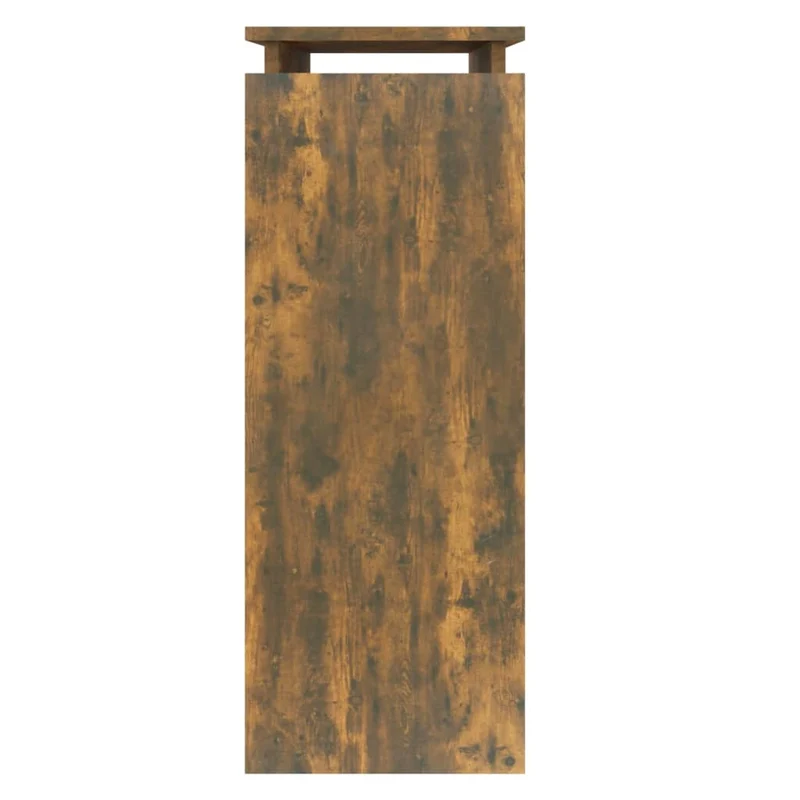 Table d'appoint console pratique avec étagères pour une entrée organisée 80 x 30 x 80 cm bois d'ingénierie marron DEC031819