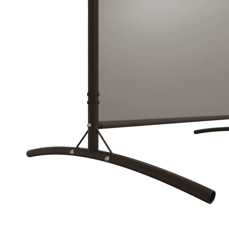 Séparateur de pièce cloison 6 panneaux 520 x 180 cm tissu anthracite et fer DEC031038