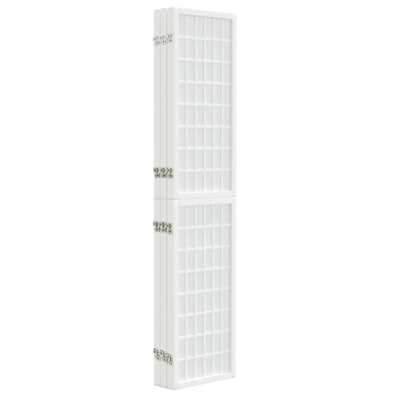 Paravent séparateur de pièce cloison pliable 6 panneaux 240 x 170 cm bois de sapin et papier de riz DEC031185