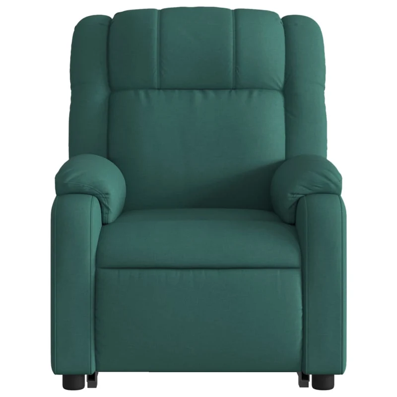 Fauteuil relax TV fonction de levage électrique très confortable en tissu vert foncé DEC028600