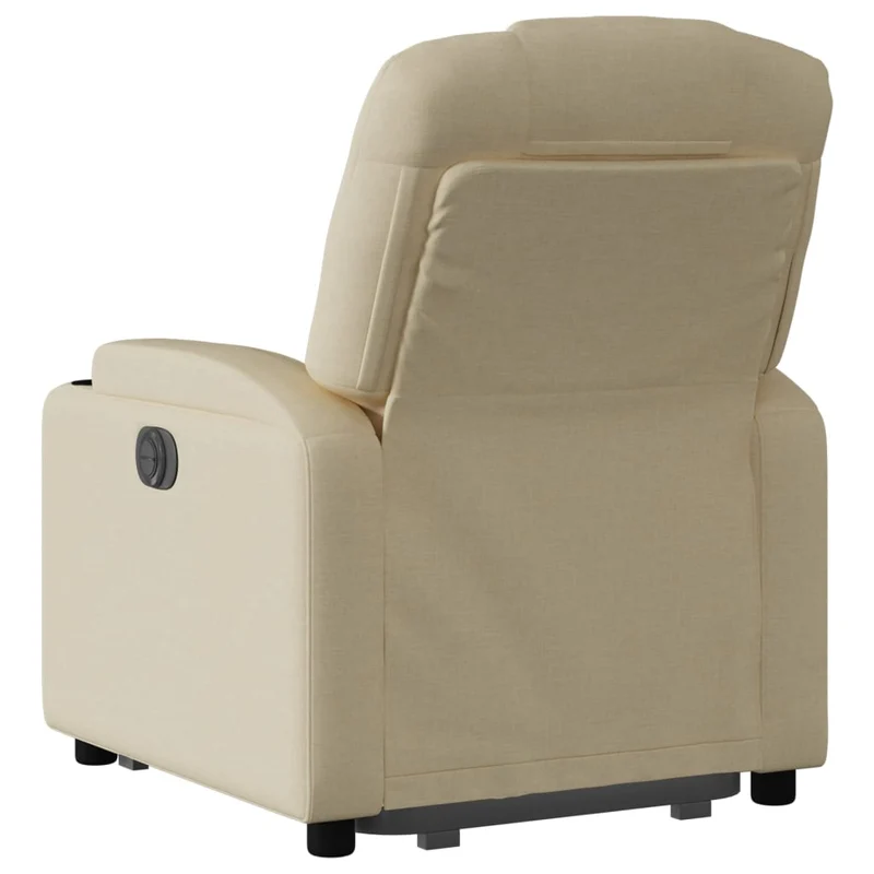 Fauteuil relax TV fonction de levage électrique très confortable en tissu crème DEC028291