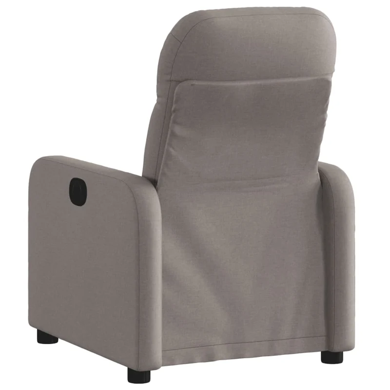 Fauteuil relax TV rembourrage confortable fonction d'inclinaison manuelle en tissu taupe DEC028201