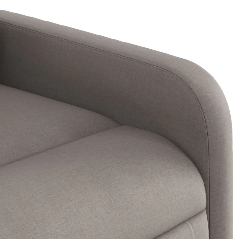 Fauteuil relax TV rembourrage confortable fonction d'inclinaison manuelle en tissu taupe DEC028201
