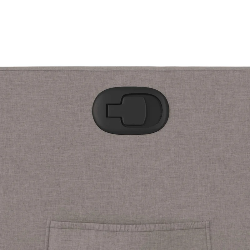 Fauteuil relax TV rembourrage confortable fonction d'inclinaison manuelle en tissu taupe DEC028201