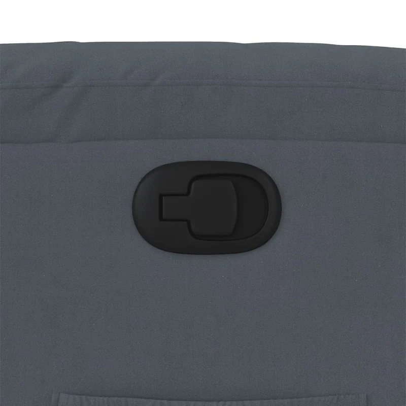 Fauteuil relax TV rembourrage confortable fonction d'inclinaison manuelle en velours gris foncé DEC027964