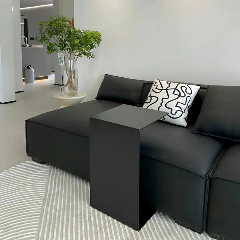 Modern Minimalist Geometry Carbon Steel End Table 2 - Tier For Living Room