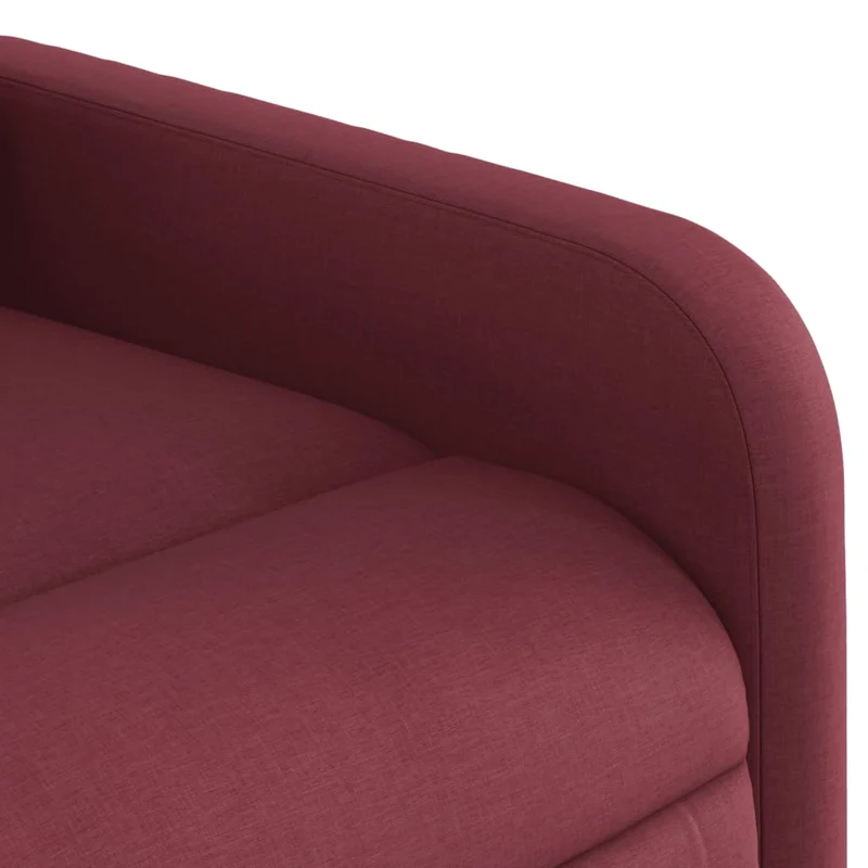 Fauteuil de relaxation TV fonction massage inclinable électrique rouge bordeau x tissu rouge DEC027255