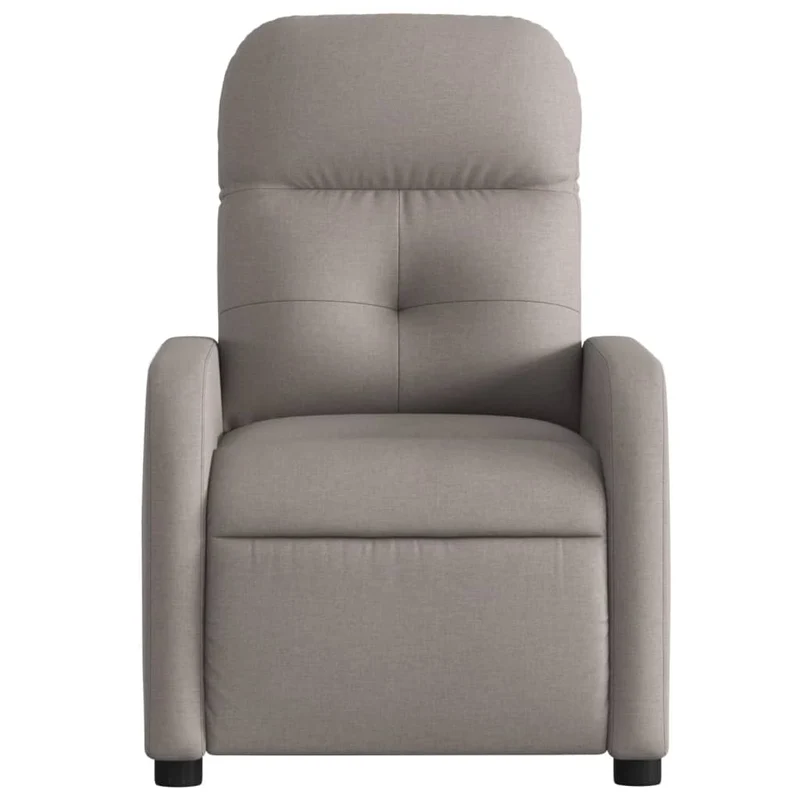 Fauteuil relax TV fonction d'inclinaison électrique très confortable en tissu taupe DEC028576