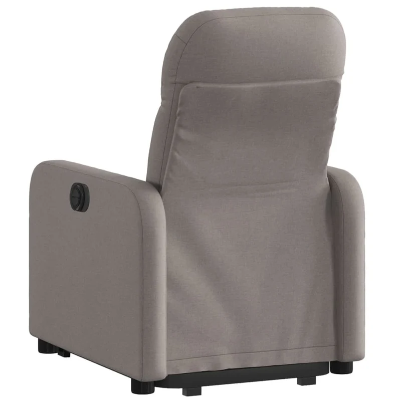 Fauteuil relax TV fonction de levage électrique très confortable en tissu taupe DEC028569