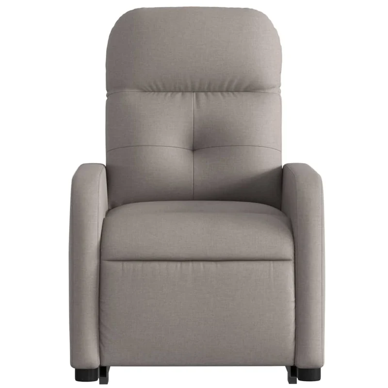Fauteuil relax TV fonction de levage électrique très confortable en tissu taupe DEC028569