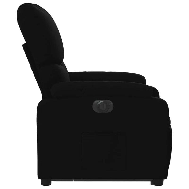 Fauteuil relax TV fonction de levage électrique très confortable en tissu noir DEC028486