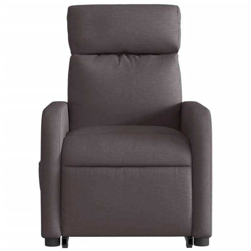 Fauteuil relax TV fonction de levage électrique très confortable en tissu marron foncé DEC028418