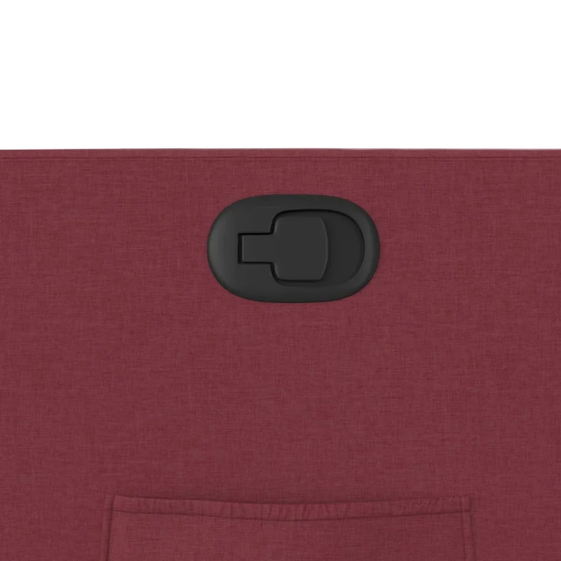 Fauteuil relax TV rembourrage confortable fonction d'inclinaison manuelle en tissu rouge bordeaux DEC028151