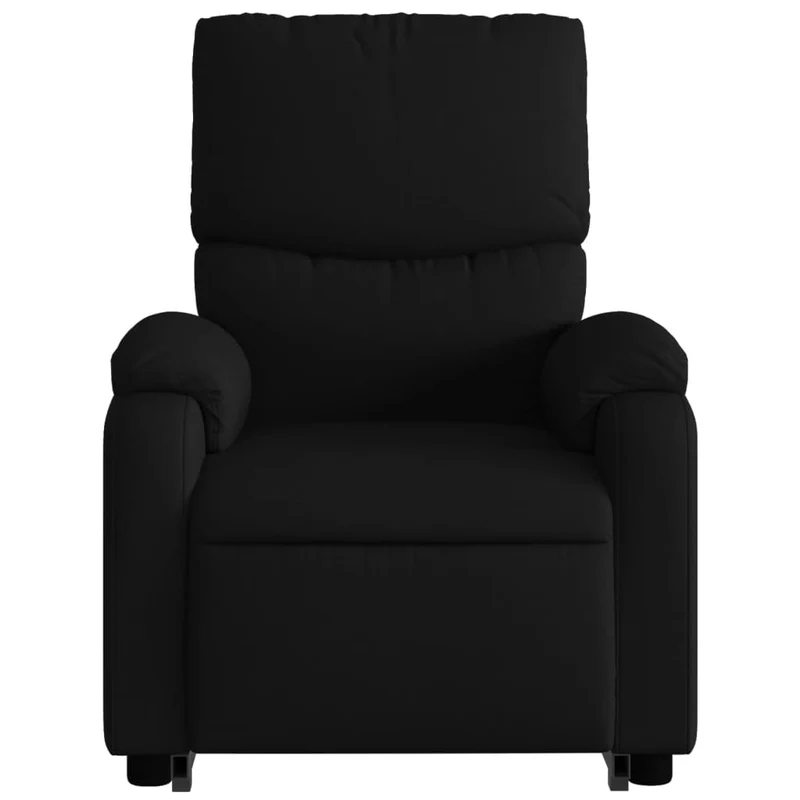 Fauteuil relax TV rembourrage confortable fonction de levage électrique en tissu noir DEC028103