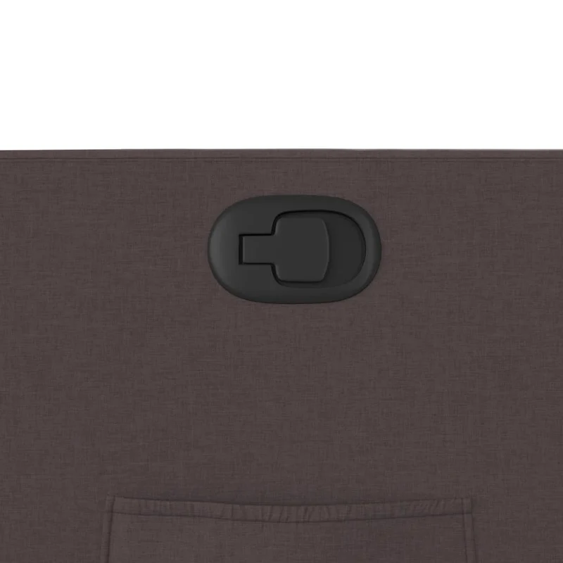 Fauteuil relax TV rembourrage confortable fonction d'inclinaison manuelle en tissu marron foncé DEC028005