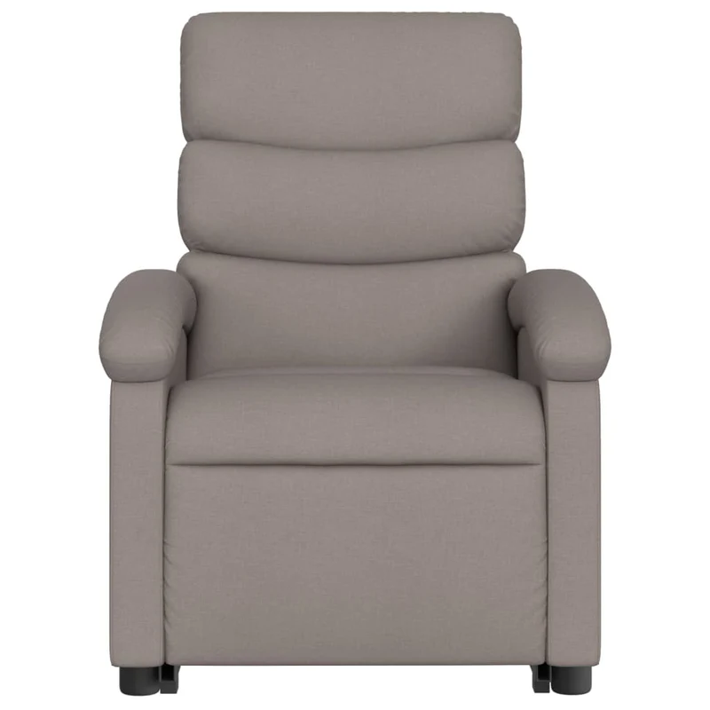 Fauteuil de relaxation fonction massage et inclinable en tissu taupe DEC027867