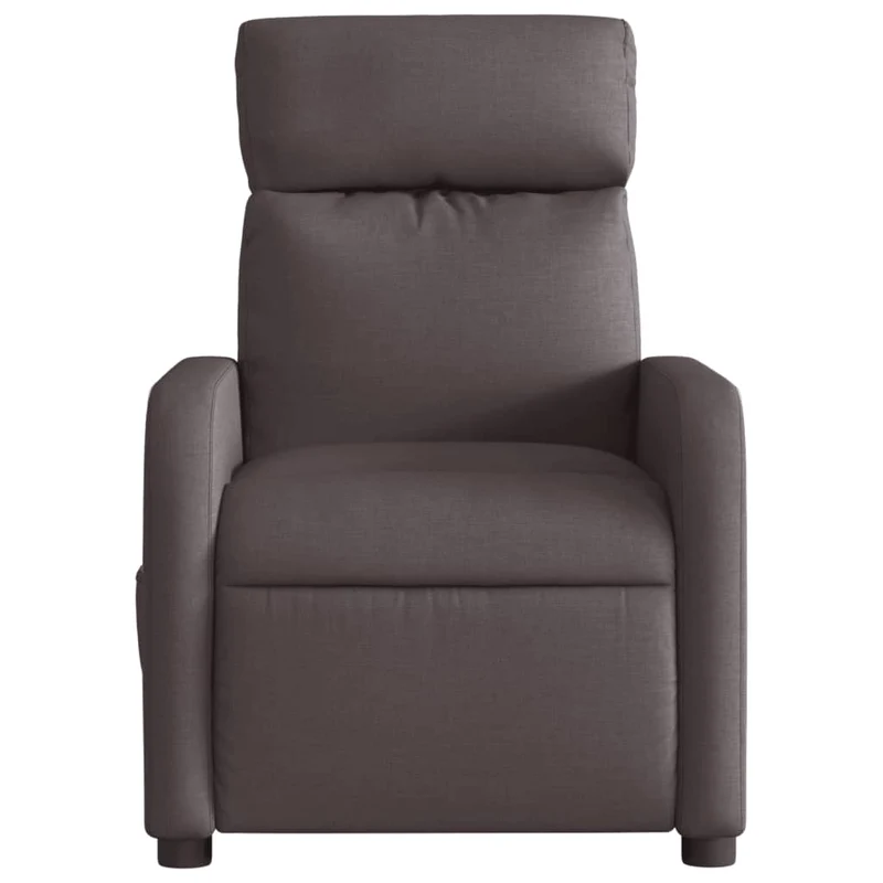 Fauteuil de relaxation TV fonction massage inclinable électrique marron foncé tissu brun DEC027191