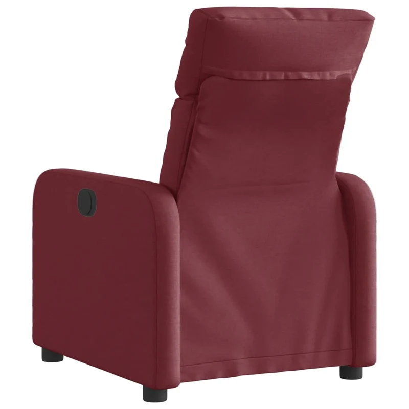 Fauteuil relax TV fonction d'inclinaison électrique très confortable en tissu rouge bordeaux DEC028541