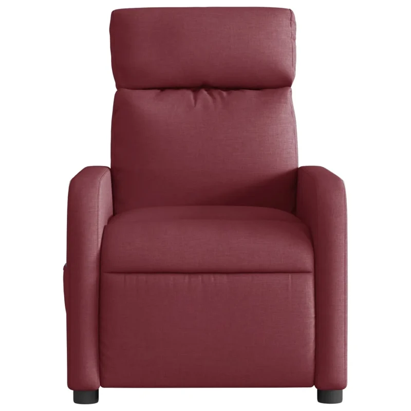 Fauteuil relax TV fonction d'inclinaison électrique très confortable en tissu rouge bordeaux DEC028541