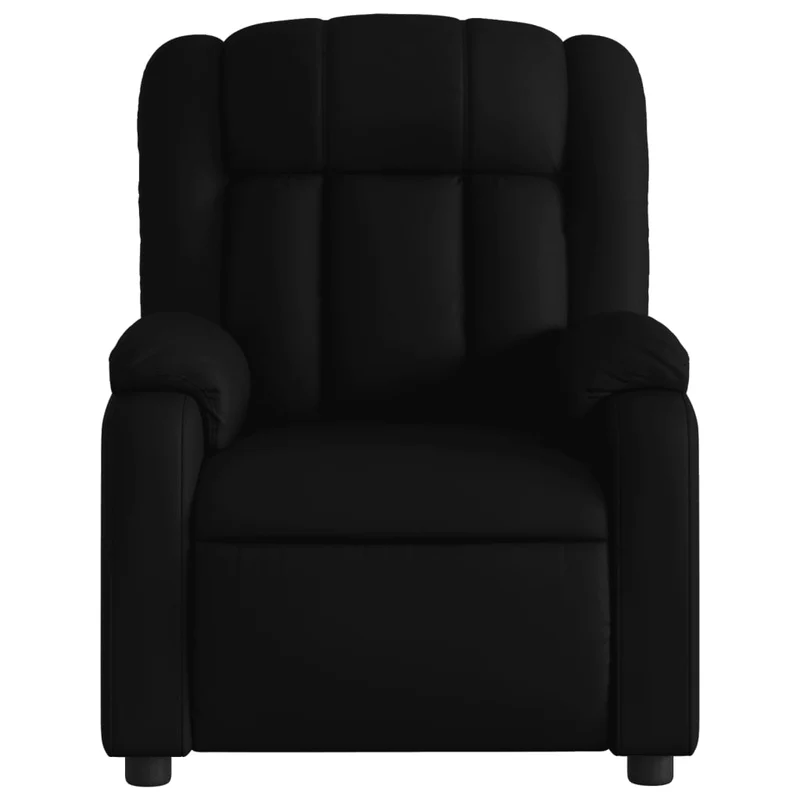 Fauteuil relax TV fonction d'inclinaison électrique très confortable en PVC noir DEC028480