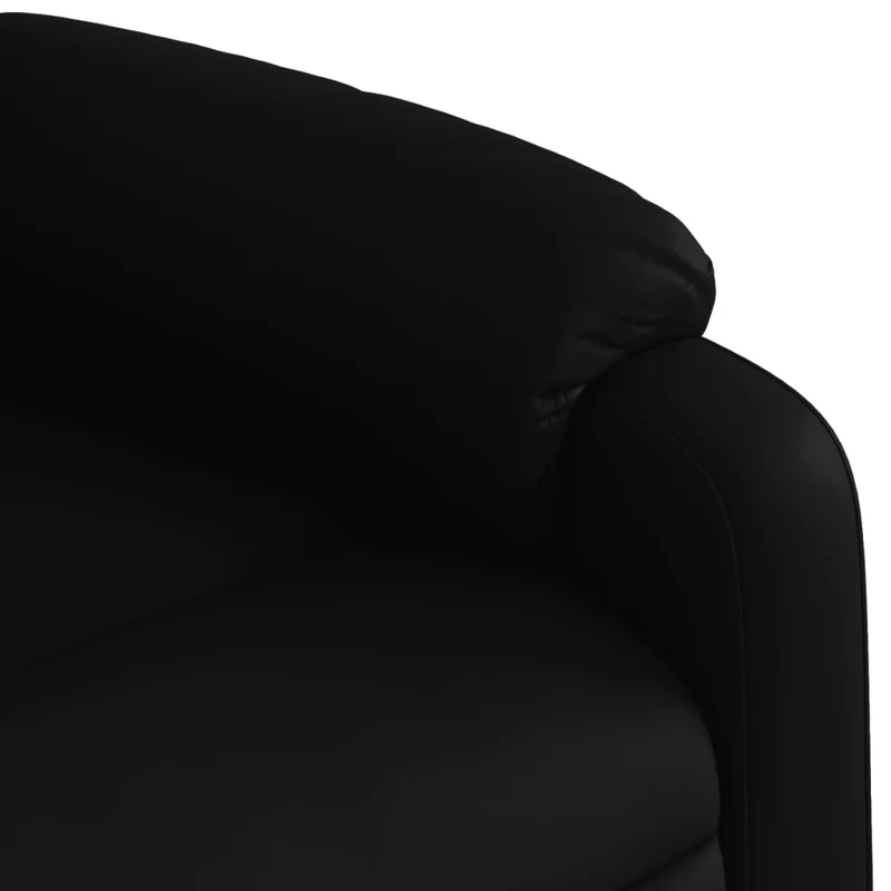 Fauteuil relax TV fonction d'inclinaison électrique très confortable en PVC noir DEC028480