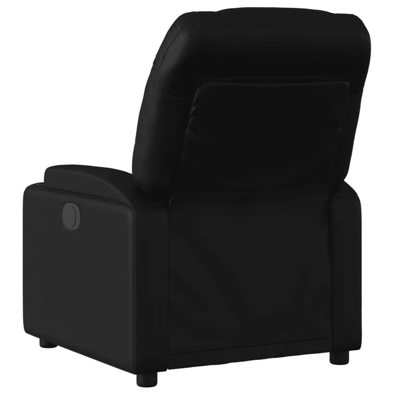 Fauteuil relax TV fonction d'inclinaison électrique très confortable en PVC noir DEC028466
