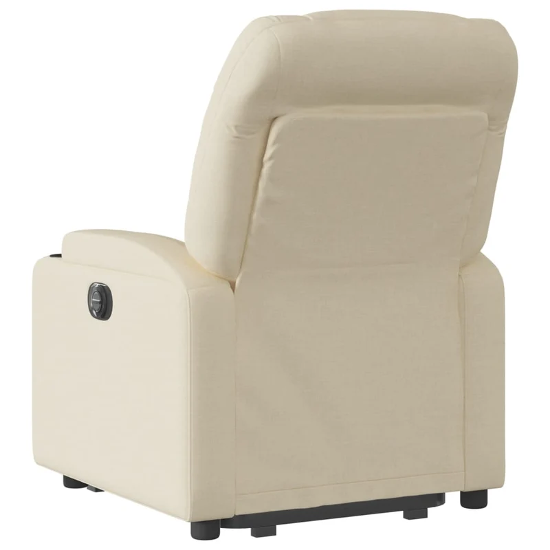 Fauteuil relax TV fonction de levage électrique très confortable en tissu crème DEC028285