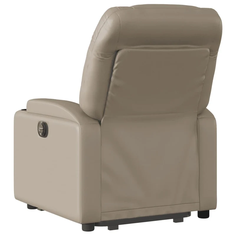 Fauteuil relax TV fonction de levage électrique très confortable en PVC couleur cappuccino DEC028247