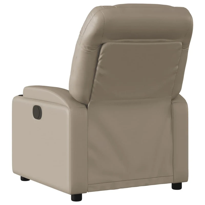 Fauteuil relax TV fonction d'inclinaison électrique très confortable en PVC cappuccino DEC028245